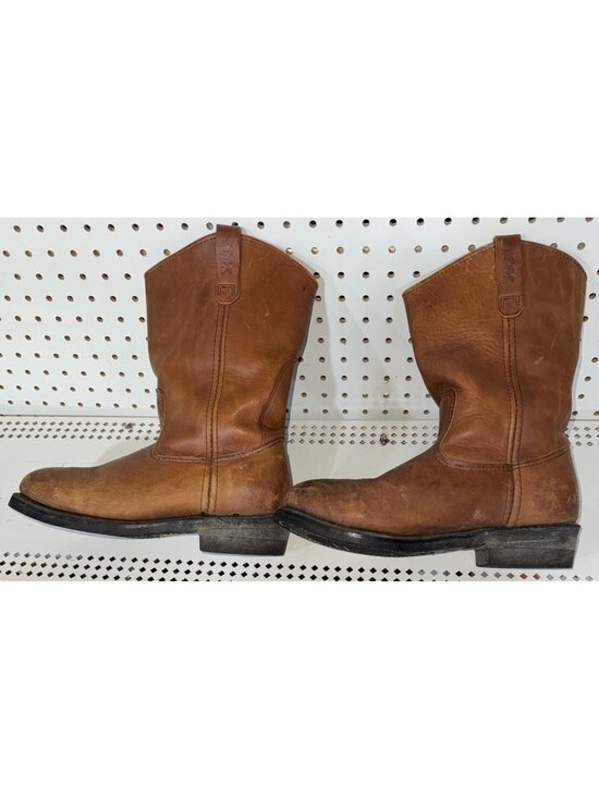 VINTAGE Red Wing Pecos 898 Mens Leather Pull On Steel Toe Work Boots Size 9 D main image 9